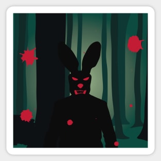 Dark Forest Bloody Easter Rabbit Sticker